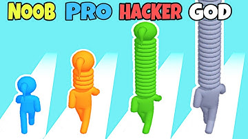 NOOB vs PRO vs HACKER vs GOD in Long Neck Run