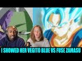 I SHOWED MY WIFE SS BLUE VEGITO VS FUSE ZAMASU AND SHE WAS SHOCKED!