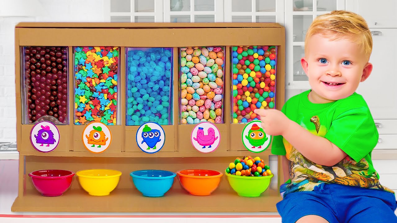 قصة أوليفر والأم للأطفال عن آلة الحلوى