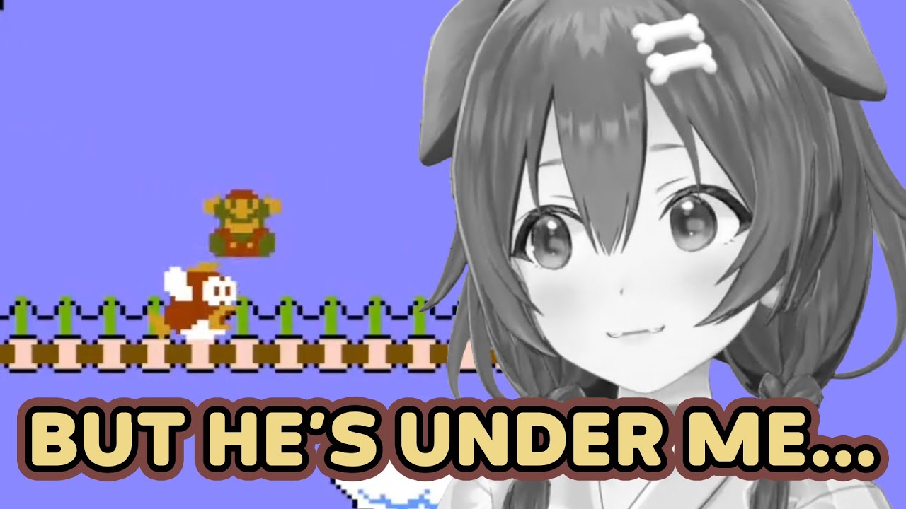 Korone plays Mario Like It's a Horror Game