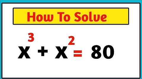 can you solve | A Nice cubic Equation to solve #maths #mathsolympiad