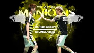 Best Doubles Badminton Pair on Earth | Best of Kevin Sanjaya \& Marcus Gideon 2018 | Rallies \& Skills