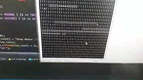 Atmega 128A Uart통신 제어 구동영상