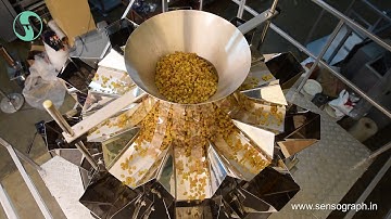 food packing machine | Raisin Packing Multihead Weigher Machine  | Sensograph