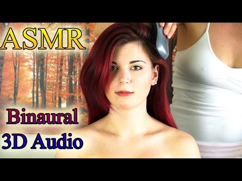 Binaural ASMR Hair Brushing & Scalp Massage Relaxation Tips - Soft Spoken,  Ear To Ear & Whisper