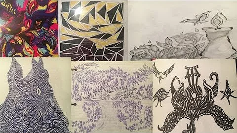 Zentangle patterns for beginners:Evolution of My Zentangles part 1