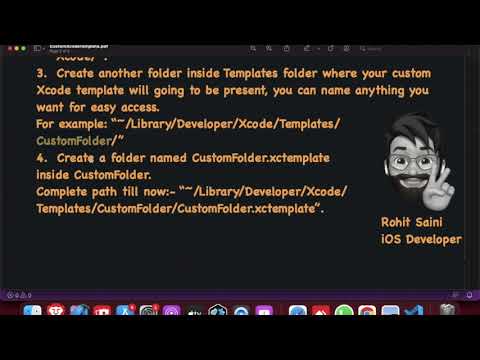 How to create your own Custom Xcode Template.