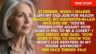 At Dinner My DIL Mocked Me  'You're Unemployed Again  How Does It Feel To Be a Loser ' Then I Smiled