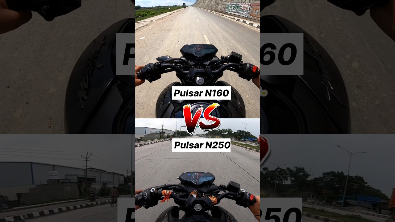 Bajaj Pulsar N160 VS N250 Gear Challenge 🔥 