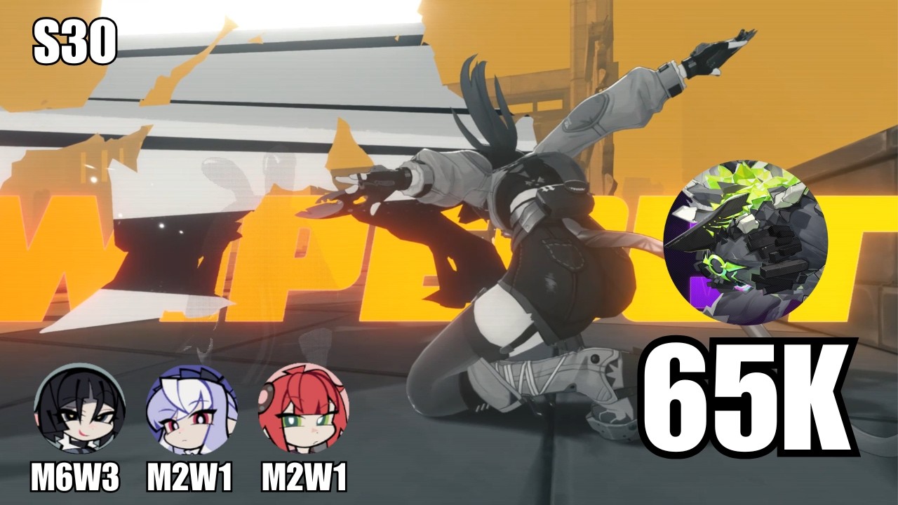 M6W3 Jane Doe (w/ Vivian, Yuzuha) - 65K Notorious Butcher Kill | ZZZ Deadly Assault S30