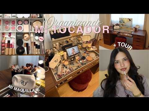organizando todo mi MAQUILLAJE en el TOCADOR de mis sueños + TOUR