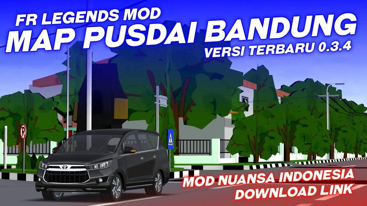FR LEGENDS MOD MAP NUANSA INDONESIA PUSDAI BANDUNG 😱 | FR LEGENDS MOD INDONESIA | Acrux A | Frl 