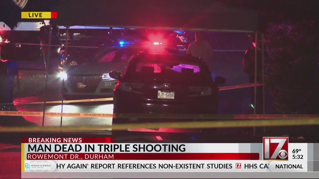 Man dead in triple shooting in north Durham, police say - YouTube