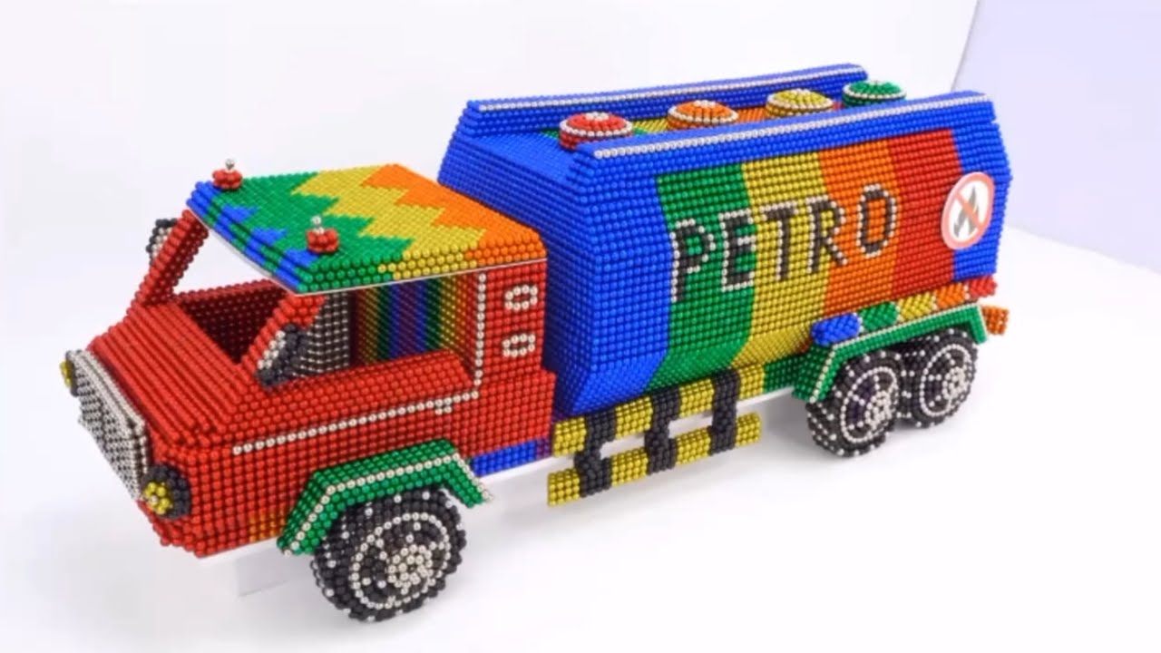 How To Make Mini Magnetic Truck From Round Magnet Balls | Satisfying Build |kidzyroo video