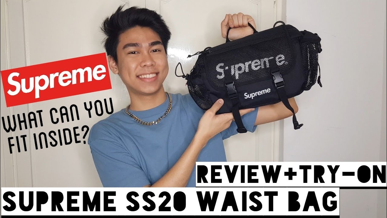 Supreme SS20 Waist Bag Review + Try-On & What can you fit inside!