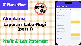 Flutterflow Tip 5.1: [Part 1] Profit and Loss Statement (Accounting) Form Entry and Design Layout screenshot 3
