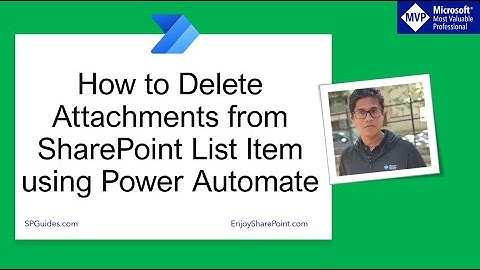 Power Automate delete SharePoint list attachments