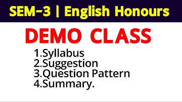 3rd Semester English Honours DSC-3 DSC-4 SEC-3 Suggestion , syllabus , question pattern 2025