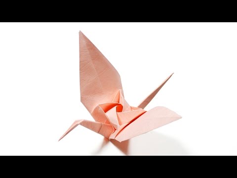 How to fold origami Tsuru Rose (Kawasaki Rose Crane) 摺紙玫瑰紙鶴教學