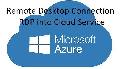 Azure - Enable Remote Desktop Connection (RDP) into your Cloud Service