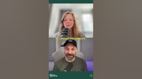 It must be the network!