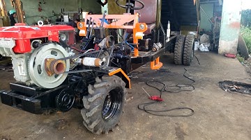 Xe công nông cầu đẩy ở gara đông xuân tại cơ sở 2 ,xe làm lốp đôi  moóc lớn rất đẹp.zalo0935566226