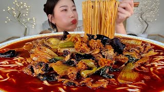 ASMR 직접만든 이것은 해물짬뽕인가 고기짬뽕인가🍜 리얼먹방 :) homemade jjamppong MUKBANG