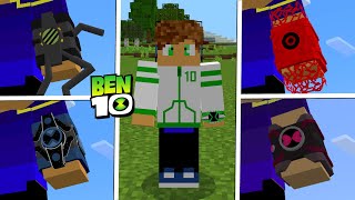 TODOS OS OMNITRIX!! ADDON DO BEN 10 OMNIVERSE NO MINECRAFT