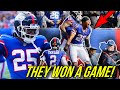 The new york giants won a football game