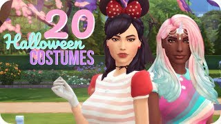 20 DIY HALLOWEEN COSTUMES FOR YOUR SIMS 💚 | Sims 4 Machinima Lookbook