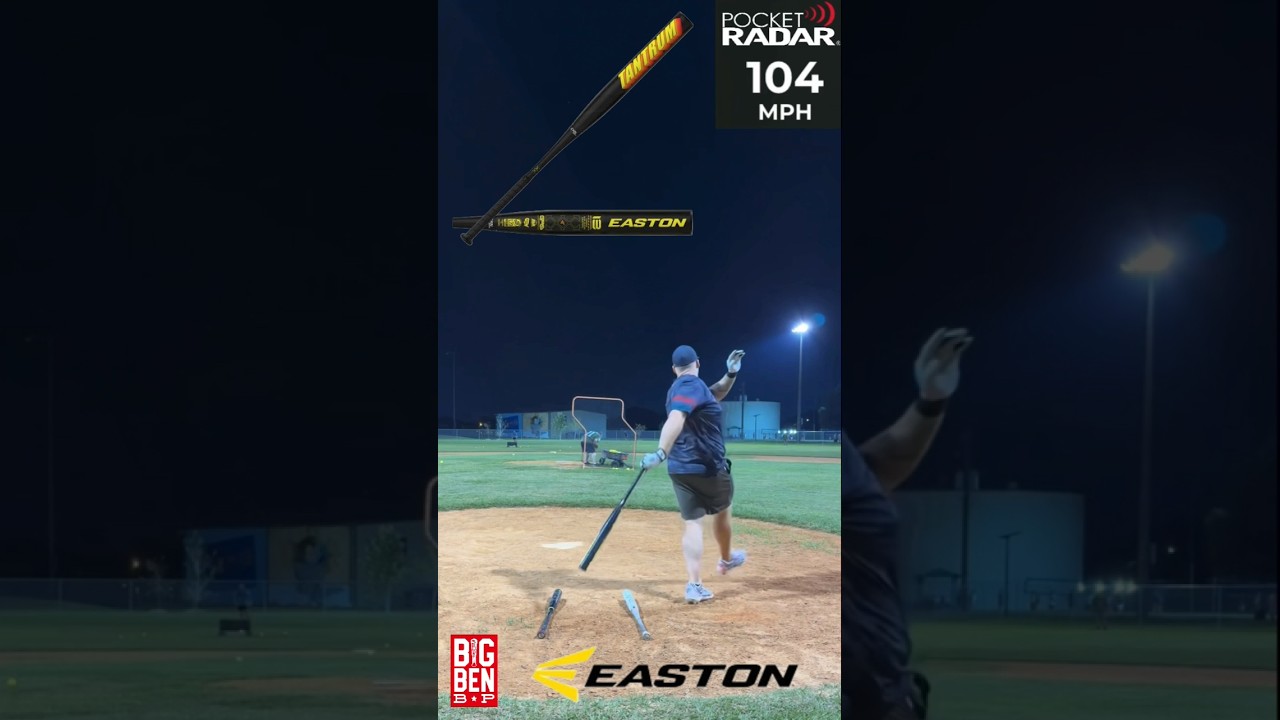 Удар по СРЕДНИМ РАЗРЫВАМ с битой для софтбола EASTON «TANTRUM» 2025 года с 13-дюймовым стволом и ...