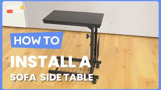 Famous How to Install the Adjustable C-shape Sofa Side Table | JV10488#costway #howto Wealth