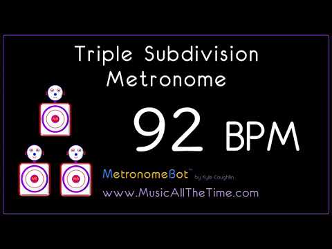 Triple subdivision metronome