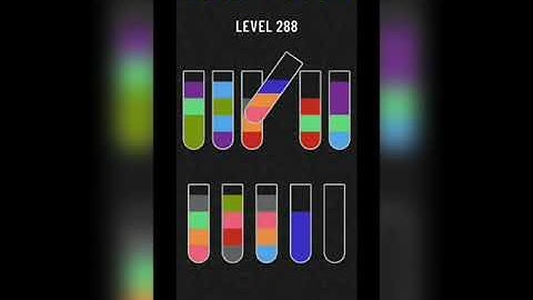Water sort puzzle level 288