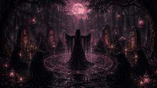 THE MIDNIGHT CIRCLE 🌙 Ancient Ritual Ambient • Witchy Forest • Rain