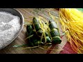 Gói bánh tét ăn tết