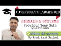 SIGNALS &amp; SYSTEMS, PREVIOUS YEAR GATE QUESTIONS, CLASSIFICATION OF SIGNALS, Prof. Amit Baghel
