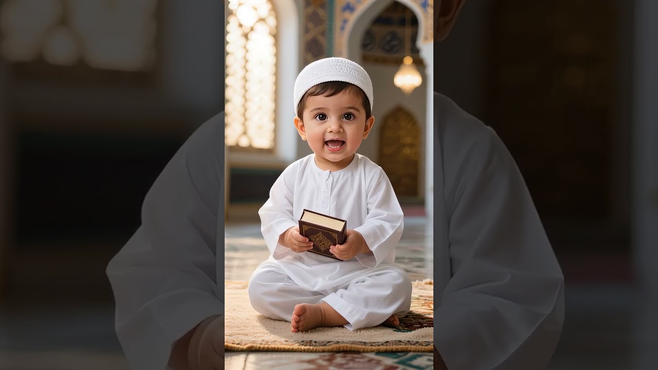 Cute Baby Reciting Naat | Beautiful Islamic Short Video | Heart Touching AI Creation 