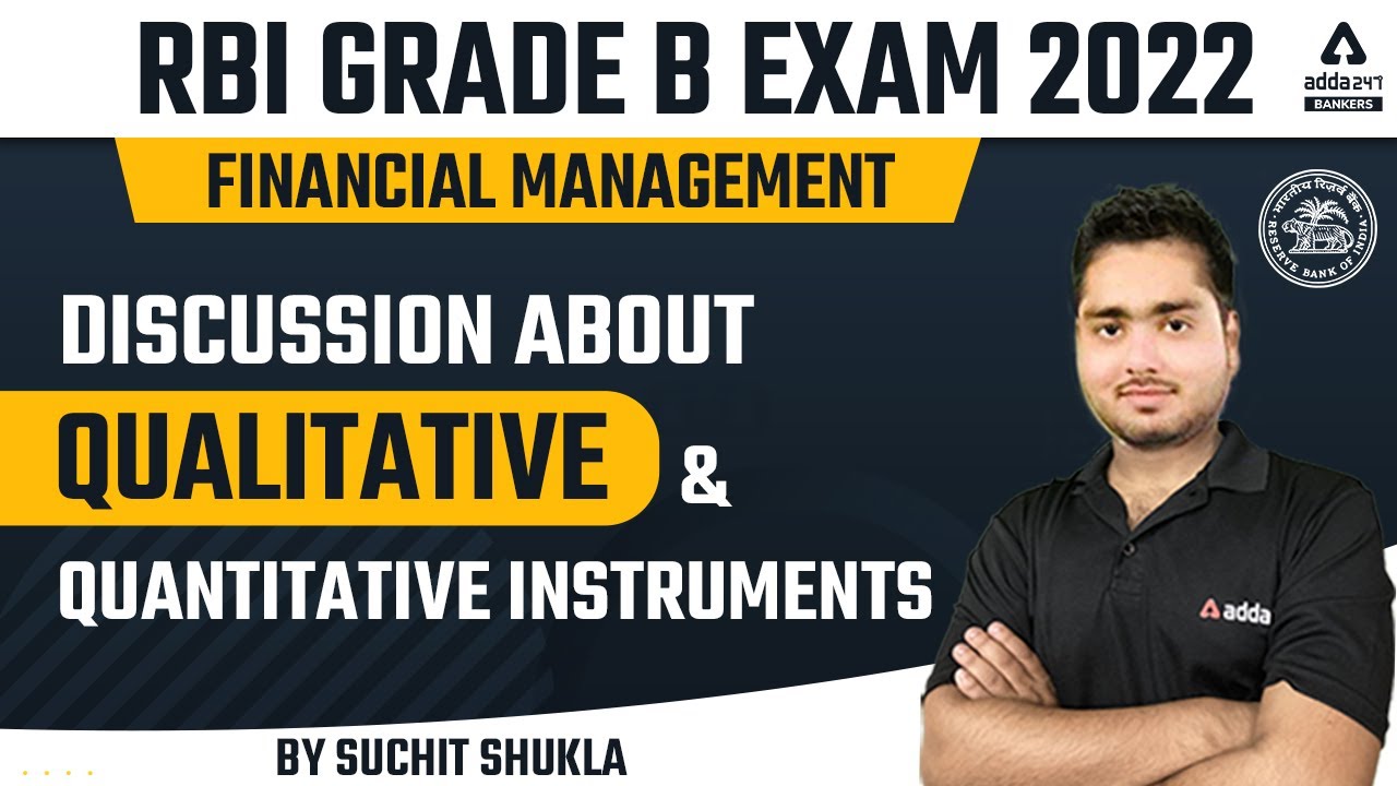 Quantitative Instruments Rbi RBI GRADE B 2022 | FM | Discussion about Qualitative and Quantitative ...
