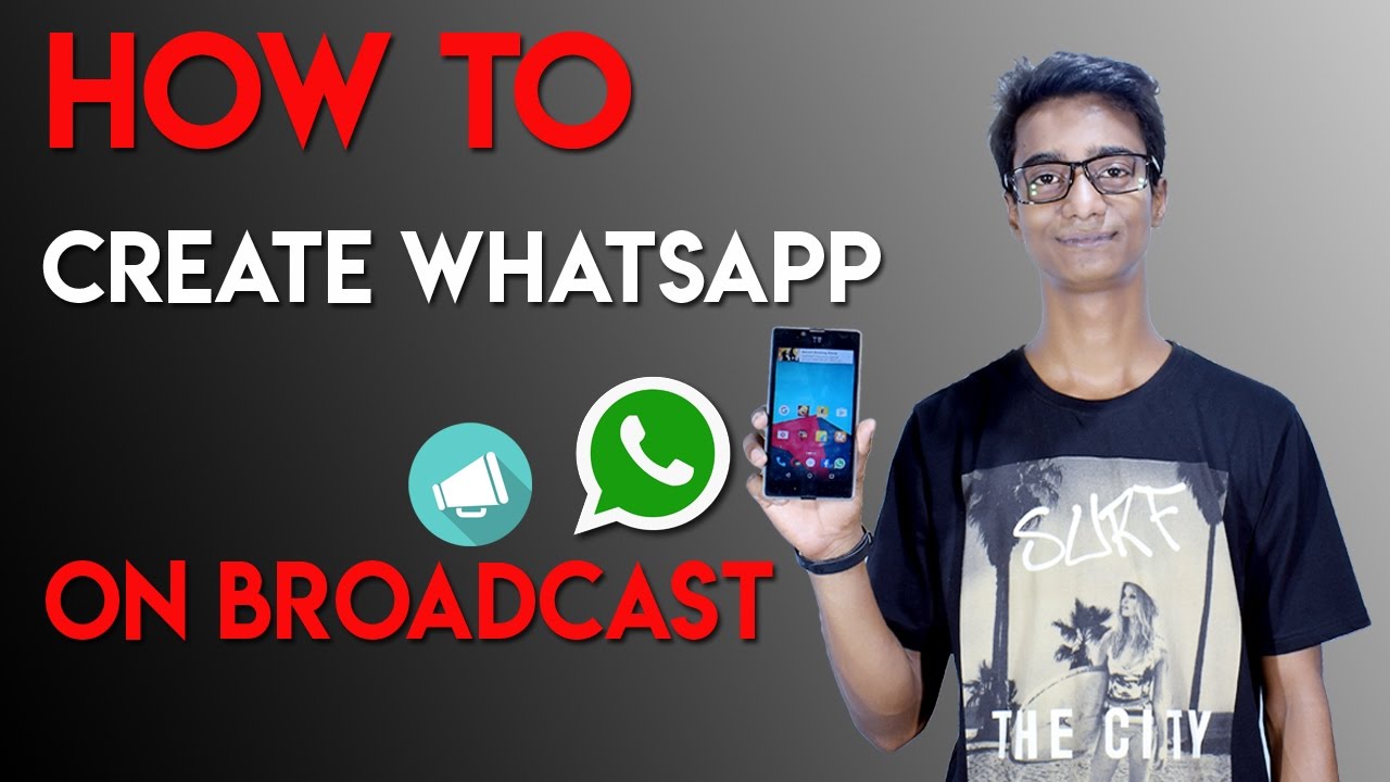 how to create whatsapp on broadcast in hindi - YouTube