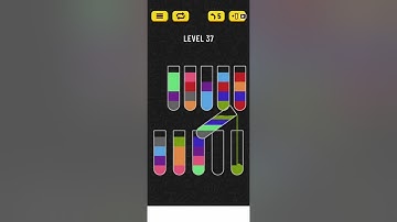 2022! Water Sort Level 37 Walkthrough Solution Android/iOS
