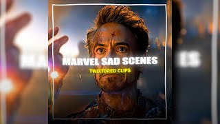 Marvel sad scenes Part 1  | 4K Twixtor   CC | Free Clips