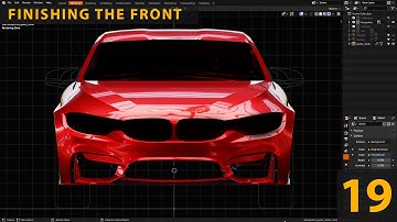 Blender 2.9 Car Modeling BMW M4 Tutorial Timelapse  (part 19)