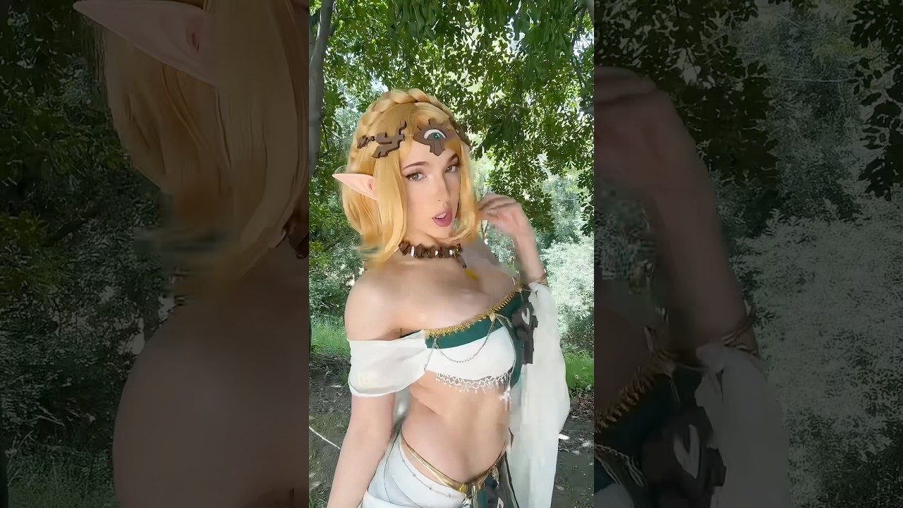 Zelda does the GO BAD B GO BAD B GO trend #zelda #zeldacosplay #tearsofthekingdom #cosplaygirl