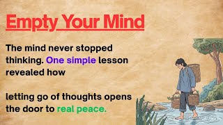 Empty Your Mind and Find Peace | Learn English Through Story – A Powerful Life Lesson