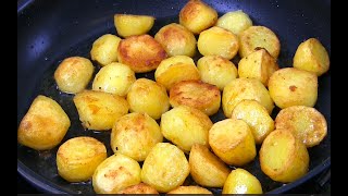 Knusprige Bratkartoffeln mit Hühnerbrustgebratene Hähnchenbrust mit kross gebratene Bratkartoffeln
