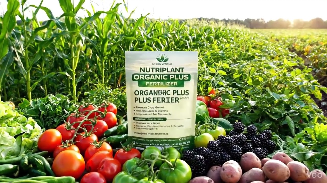 Organic farming using nutriplant Organic Folia fertilizer 