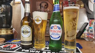 Peroni 5 0 ABV Warsteiner Pils 4 8 ABV Battle of Supermarket Beers