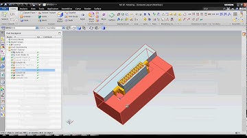 Core & cavity extraction using extrude and subtract command in NX