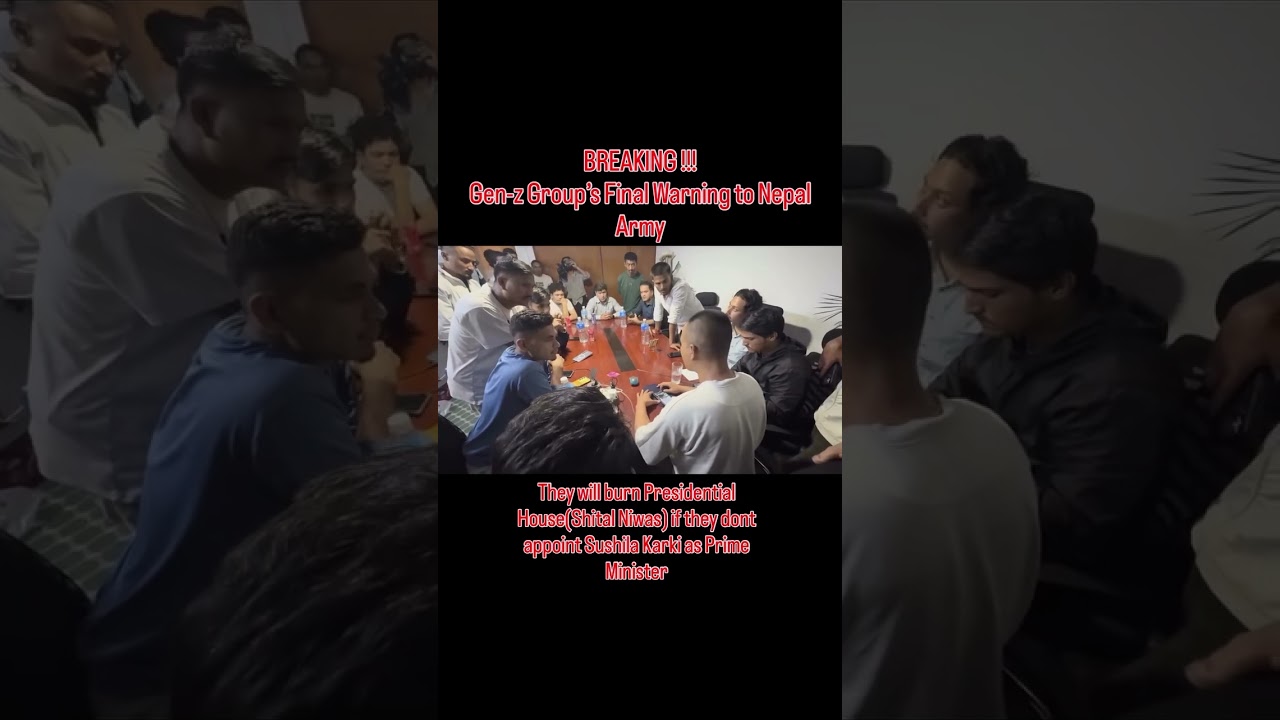 Nepal Gen-Z Final warning 